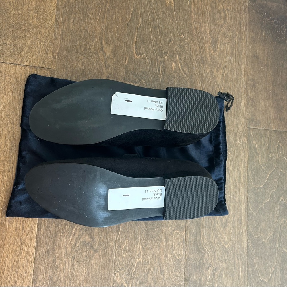 NWT May Anthony Velvet Martini Olive Loafers - Picture 4 of 4